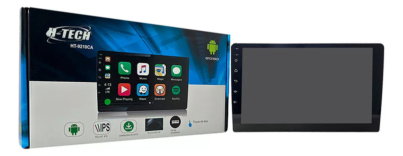 Radio con Pantalla Multimidia H-tech 9'' Ht-9210ca Carplay Android 2/32 Gb Wifi Espelhamento